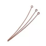 Chiodo ad occhiello mm. 70x0.7 duro rame antico x10