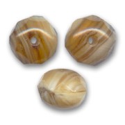 Ciambelle 9x6 mm Caramello Beige x25