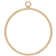Pendente cerchio 20 mm Gold filled x1|raw }}
