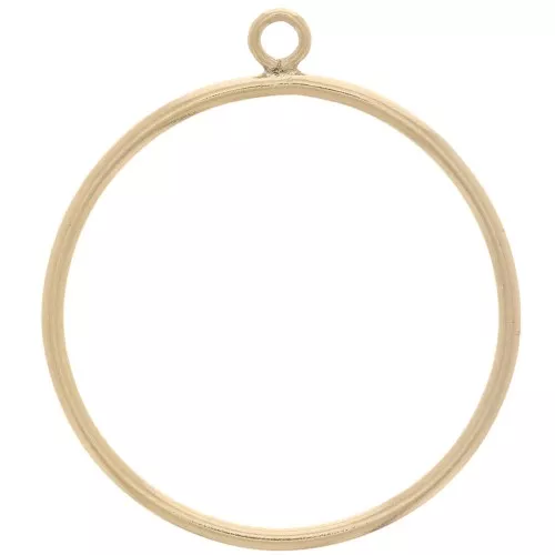 Pendente cerchio 20 mm Gold filled x1