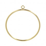 Pendente cerchio 25 mm Gold filled x1