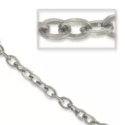 Catena mm. 7,5 argentato brunito x m. 1