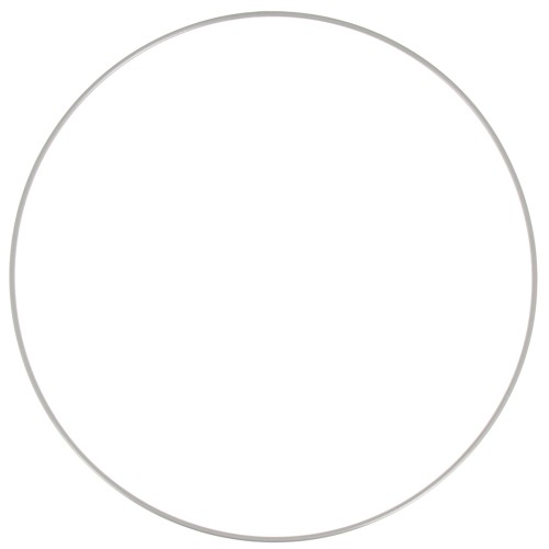 Cerchio nudo in metallo per acchiappasogni e abat-jour 25cm Grigio opaco