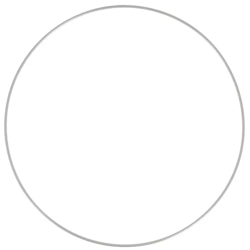 Cerchio nudo in metallo per acchiappasogni e abat-jour 25cm Grigio opaco