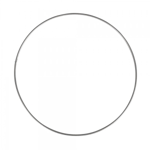 Cerchio Nudo In Metallo Per Acchiappasogni E Abat Jour 20cm Argento Antico Perles Co