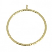 Anello lavorato per perla mezzo foro in Gold filled  Taglia 52 x1|raw }}