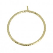 Anello per perla mezzo-foro in Gold filled  Taglia 49 x1|raw }}
