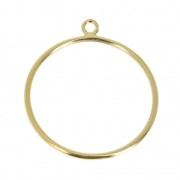 Anello sottile con anellino aperto Gold filled  Taglia 49 x1|raw }}