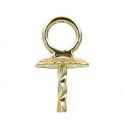 Gancetto per perlina mezzo foro 6/8/10/12 mm- Gold filled x1|raw }}