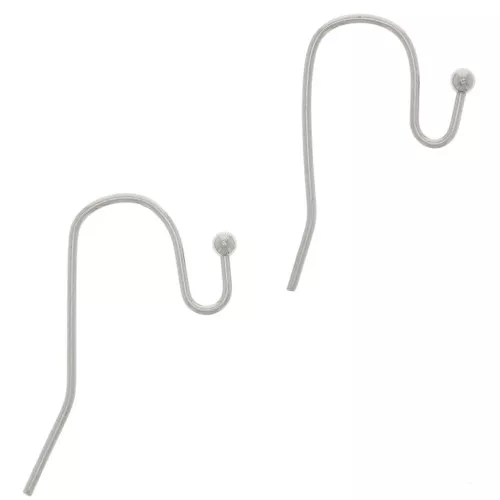 Ganci per orecchini 12 mm Acciaio Inox x16