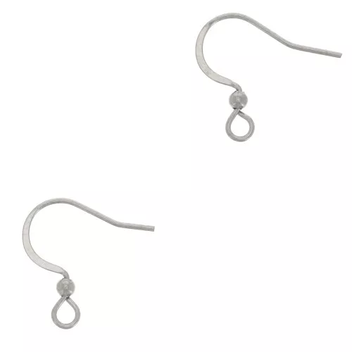 Ganci per orecchini 15 mm Acciaio Inox 304 x2