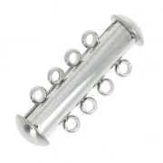 Chiusura 4 file scorrevole 26 mm Acciaio Inox x1