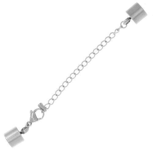 Moschettone 12 mm + catenina d'estensione per cordone 8 mm in Acciao inox 304 x1