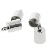 Terminali cilindrici per cordoncini  5 mm Acciaio inox 304 x4