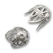 Coppetta filigranata mm. 13 argentato brunito x1|raw }}