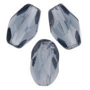 Perla a forma di oliva sfaccettate 6x4 mm - Montana Blue x25