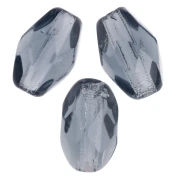 Perla a forma di oliva sfaccettate 6x4 mm - Montana Blue x25