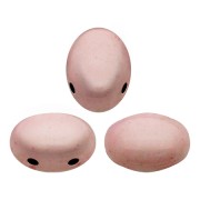 Perle in vetro Samos® par Puca® 5x7mm Opaque Light Rose Ceramic Look x10g