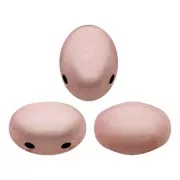 Perle in vetro Samos® par Puca® 5x7mm Opaque Light Rose Ceramic Look x10g