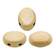 Perle in vetro Samos® par Puca® 5x7mm Opaque Beige Ceramic Look x10g