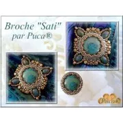 Perle in vetro Samos® par Puca® 5x7mm Opaque Beige Ceramic Look x10g