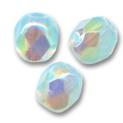 Sfaccettate mm. 4 Milky Aquamarine AB x50