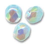 Sfaccettate mm. 4 Milky Aquamarine AB x50