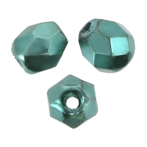 Sfaccettate mm. 4 Crystal Pearl Turquoise x50