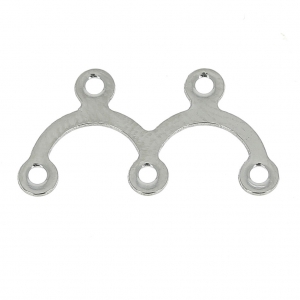 Connettori/distanziatori 2 ponti 18x9 mm Acciaio inox x6