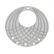 Distanziaotri/Chandeliers 6 fori da decorare 23 mm Acciaio inox x2