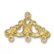 Separatore triangolo 3 file mm. 16 x 25 dorato x4