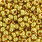 Perla Preciosa 11/0 da 2 mm - Terra Metallica - Dorata x 20 g