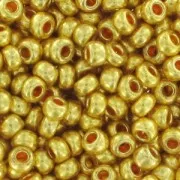 Perla Preciosa 11/0 da 2 mm - Terra Metallica - Dorata x 20 g