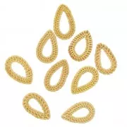 Goccia in rattan 53X33 mm per creazioni DIY x1