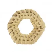 Esagono in rattan 44x42 mm pour la création de bijoux DIY x1
