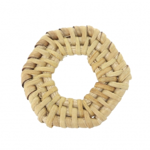 Esagono in rattan 44x42 mm pour la création de bijoux DIY x1