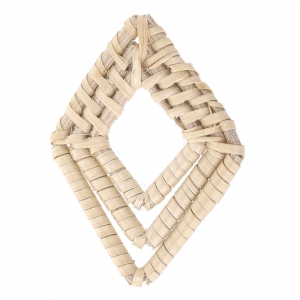 Losanga in rattan 50x39 mm pour la création de bijoux DIY x1