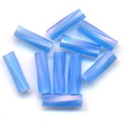 Bugles Twist Miyuki 6 mm TW-150FR - Sapphire Mat AB x10g|raw }}