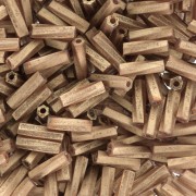 Bugles Twist Miyuki 6 mm TW-1262- Tr Topaz Gold Antique Mat x10g|raw }}