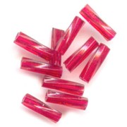 Bugles Twist Miyuki 6 mm TW-1716 - Tr Cranberry Dyed x10g|raw }}