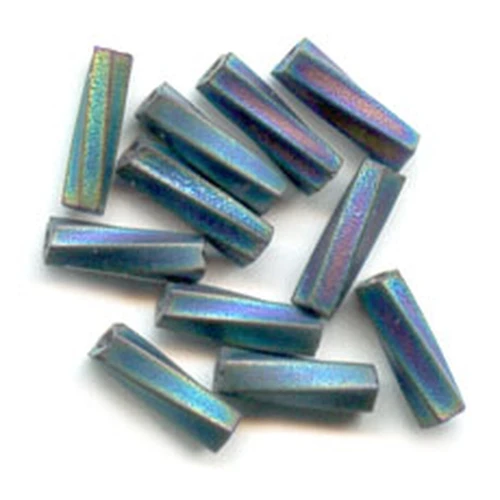 Bugles Twist Miyuki 6 mm TW-401FR - Black Mat AB x10g