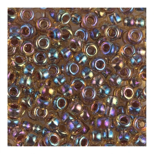Rocaille Miyuki 8/0 357 - Light Topaz AB Root Beer Lined