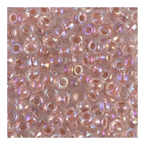 Rocaille Miyuki 8/0 275 - Crystal AB Dark Peach Lined