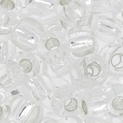 Rocaille Miyuki 6/0 01 - Crystal Silver Lined|raw }}