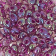 Magatama Miyuki 4 mm MA4-2170 - Ametista fumé AB Fucsia foderato x10g|raw }}