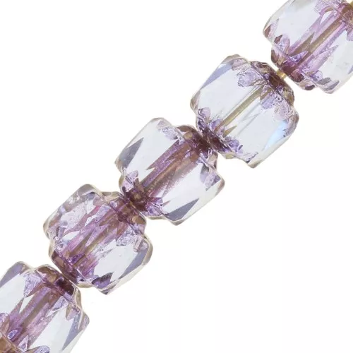 Sfaccettate Antiche mm. 6 Light Sapphire Dark Bronzo x20