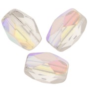 Olive sfaccettate mm 6x4 Crystal AB x25|raw }}