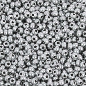 Perle Preciosa 11/0 2 mm - Argento Grigio Satinato x250g