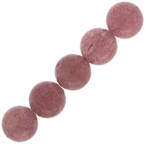 Perline Strawberry Quartz mm. 8 x10