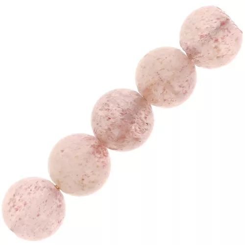 Perline Strawberry Quartz mm. 6 x15